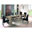 Uitschuifbare houten eettafel en console 54-252cm Tudor Korting