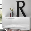 Moderne dressoir Altea Wh met 4 deuren 207cm wit hoogglans voor woonkamer Catalogus