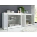 Moderne dressoir Altea Wh met 4 deuren 207cm wit hoogglans voor woonkamer Keuze
