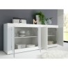 Moderne dressoir Altea Wh met 4 deuren 207cm wit hoogglans voor woonkamer Keuze