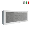 Dressoir 2 deuren 3 lades wit hoogglans beton 210cm Tribus BC Basic Verkoop