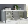 Dressoir 2 deuren 3 lades wit hoogglans beton 210cm Tribus BC Basic Model