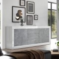 Dressoir 2 deuren 3 lades wit hoogglans beton 210cm Tribus BC Basic Aanbieding