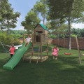 Jarcas4 Speeltuin voor Kinderen - Tuinhuisje met Glijbaan, Schommels en Zandbak Aanbieding