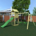 Buitenspeeltuin kinderen tuin klimtouw glijbaan schommels Gaia Aanbieding