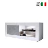 Moderne TV-meubel wit hoogglans grijs beton Diver BC Basic Verkoop