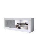 Moderne TV-meubel wit hoogglans grijs beton Diver BC Basic Aanbod