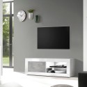 Moderne TV-meubel wit hoogglans grijs beton Diver BC Basic Catalogus
