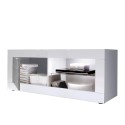 Moderne TV-meubel wit hoogglans grijs beton Diver BC Basic Korting