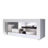 Moderne TV-meubel wit hoogglans grijs beton Diver BC Basic Korting
