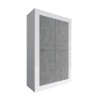 Kast keuken woonkamer 4 deuren glanzend wit cement Novia BC Basic Aanbod