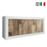 Witte glanzende dressoir Altea BW - 4 deuren, 207 cm, hout en wit Verkoop