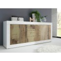 Witte en houten Tribus BW Basic dressoir met 2 deuren en 3 lades voor de woonkamer Keuze