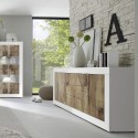 Witte en houten Tribus BW Basic dressoir met 2 deuren en 3 lades voor de woonkamer Catalogus
