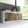 Witte en houten Tribus BW Basic dressoir met 2 deuren en 3 lades voor de woonkamer Kortingen