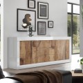 Witte en houten Tribus BW Basic dressoir met 2 deuren en 3 lades voor de woonkamer Aanbieding