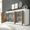 Kast dressoir woonkamer wit glanzend hout 3 deuren 160cm Modis BW Basic. Catalogus