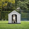 Hondenhok huisje voor middelgrote tot grote honden 99x99x95 Curver K245541 Keter Aanbod