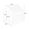 Hondenhok huisje voor middelgrote tot grote honden 99x99x95 Curver K245541 Keter Kortingen