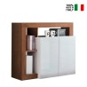 Reva MR dressoir 108cm woonkamer kast 2 deuren hoogglans wit hout Verkoop