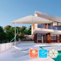 Witte zweefparasol 3x3 m Napili Aanbieding