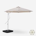 Witte zweefparasol 3x3 m Napili Aanbod