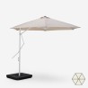 Witte zweefparasol 3x3 m Napili Aanbod