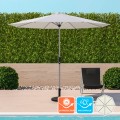 Achthoekige parasol 3x3 m met centrale paal Flamenco Aanbieding