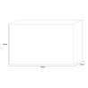 Moderne design dressoir 3 deuren buffet 156cm in zwart hout Cooper Steel Kortingen