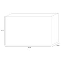 Moderne zwarte houten buffetkast voor keuken of woonkamer met 4 deuren 205cm Charly Steel Catalogus
