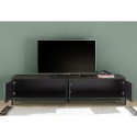Moderne zwarte TV-kast woonkamer design met 4 deuren Montgomery Steel Kortingen