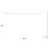 Moderne zwarte TV-kast woonkamer design met 4 deuren Montgomery Steel Catalogus