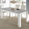 Eettafel 180x90cm modern design wit cement Cesar Basic Aanbieding
