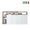 Kast keuken woonkamer 4 deuren wit glanzend hout 184cm Cadiz BP Verkoop
