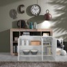 Moderne witte glanzende houten dressoir met 3 deuren 146cm Hailey BP Keuze