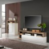 Woonkamer TV-meubel hout met klepdeurtje hoogglans wit Dorian BP Aanbieding