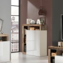Wandmeubel woonkamer kast hout 2 deuren hoogglans wit Blume BP Aanbieding