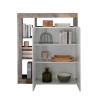 Wandmeubel woonkamer kast hout 2 deuren hoogglans wit Blume BP Korting