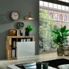 Moderne witte glanzende houten dressoir met 2 deuren Reva BP voor woonkamer Kortingen