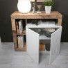 Moderne witte glanzende houten dressoir met 2 deuren Reva BP voor woonkamer Voorraad
