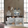 Moderne design dressoir woonkamer 4 deuren zwart glanzend wit Cadiz BX Kosten