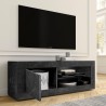 Mobiele tv-standaard voor moderne woonkamer met zwarte marmeren effect - Diver MB Basic. Catalogus