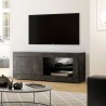 Mobiele tv-standaard voor moderne woonkamer met zwarte marmeren effect - Diver MB Basic. Korting