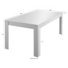 Industriële eettafel keuken 180x90cm zwart hout Bolero Basic Aanbod