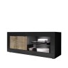 Industriële tv-meubel zwart hout 140cm Diver NP Basic Korting