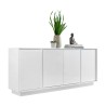 Moderne witte glanzend gelakte woonkamer dressoir 4 deuren 180cm Connie Ice Aanbod
