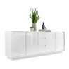 Moderne dressoir 210cm 4 deuren 3 lades hoogglans wit Maine Ice Aanbod