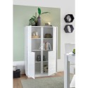 Moderne hoge kast 4 deuren wit hoogglans h145cm Joyce Ice Catalogus