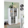 Moderne hoge kast 4 deuren wit hoogglans h145cm Joyce Ice Catalogus