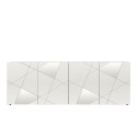 Witte hoogglans dressoir met 4 deuren en spiegel 241 cm Vittoria WH L Korting